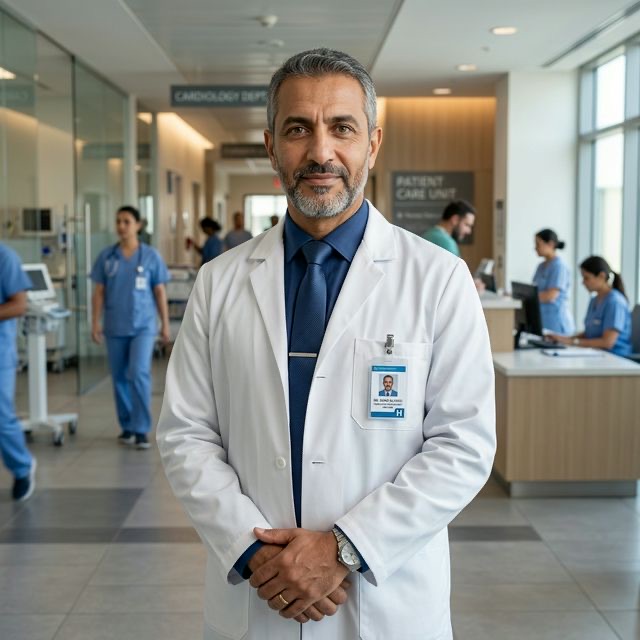 Bilingual medical expert working on remote healthcare data online